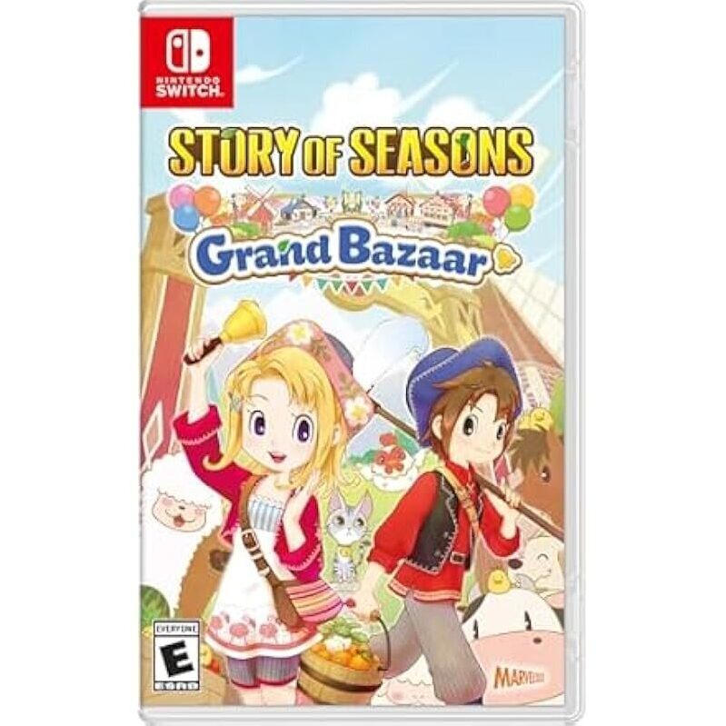 Story of Seasons Grand Bazaar for Nintendo Switch - Engage in Farming, Friendship, and Renewal