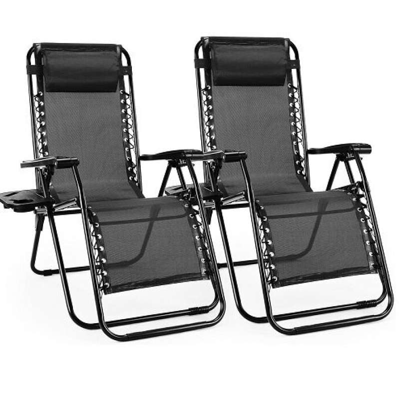 Sweetcrispy Zero Gravity Folding Chairs 2-Pack, Deal Priced at $62.96, Free Shipping