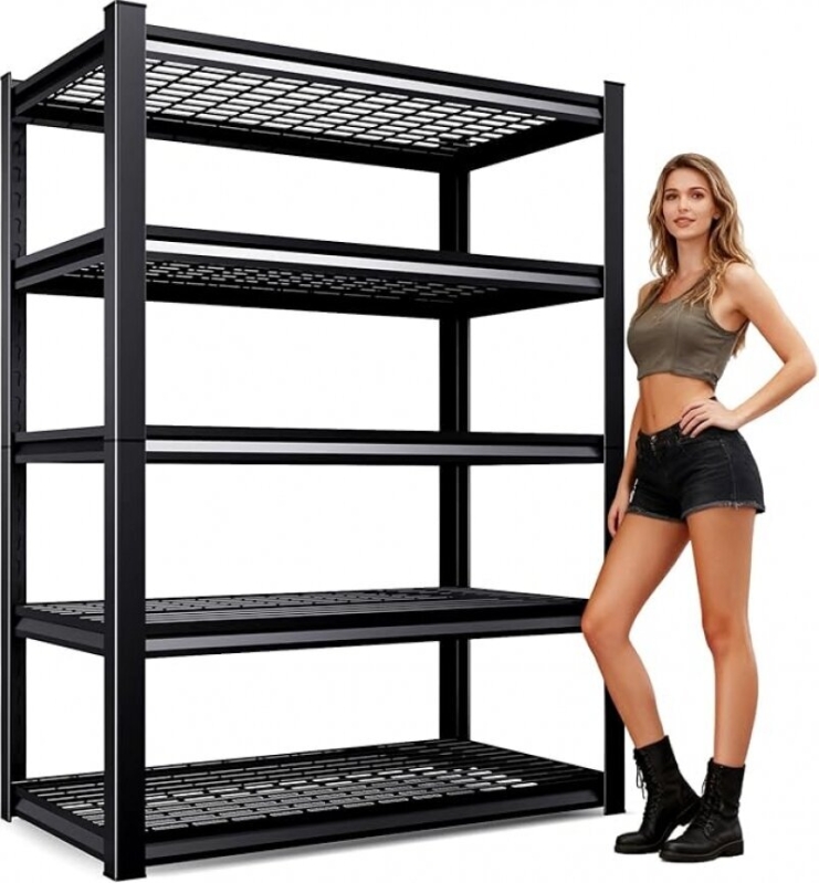 Amazon Prime Exclusive: 71-Inch Heavy Duty Garage Shelving - 5-Tier Storage Solution