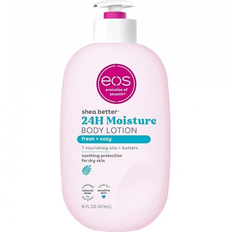 eos Shea Better Body Lotion - Fresh & Cozy, 24-Hour Moisture