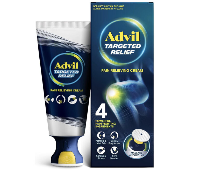 Advil Targeted Relief Pain Relieving Cream with Massage Applicator - 2.5OZ