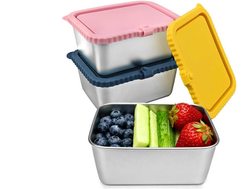 Stainless Steel Food Storage Box Set - Prime Exclusive Deal