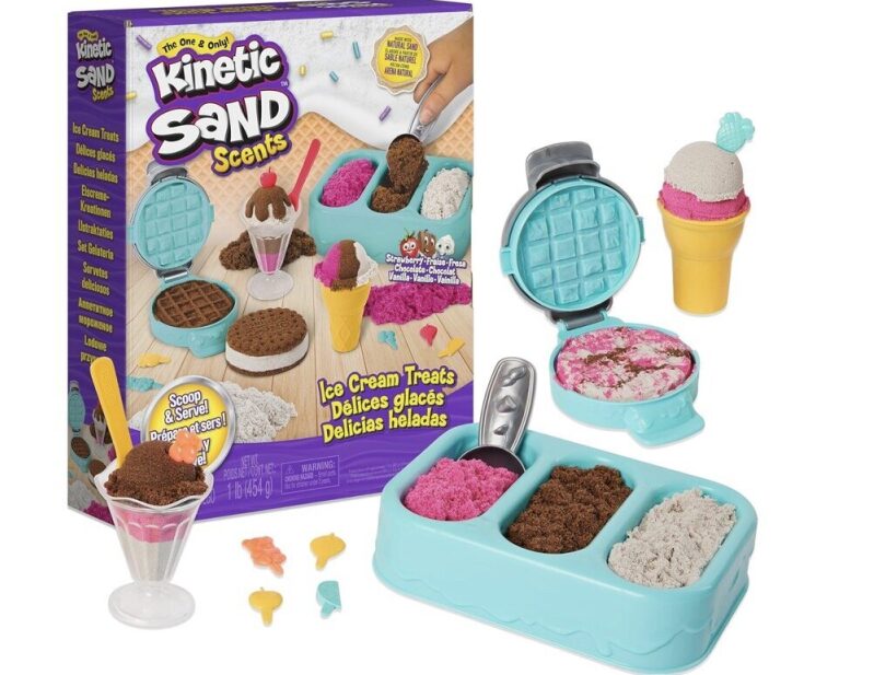 Kinetic Sand Ice Cream Themed Space Sand Set - Prime Free Shipping
