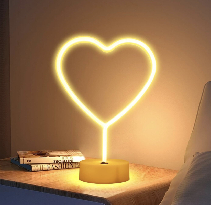Affordable LED Heart Shape Night Light for Cozy Ambiance