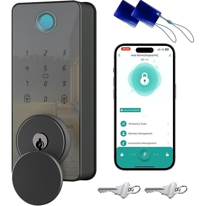 Biquole Keyless Entry Door Smart Lock with App Control