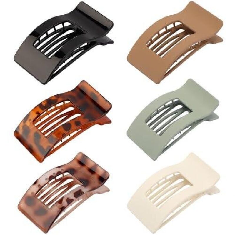 Six-Pack Luxury Tortoiseshell Hair Claws - 50% Discount
