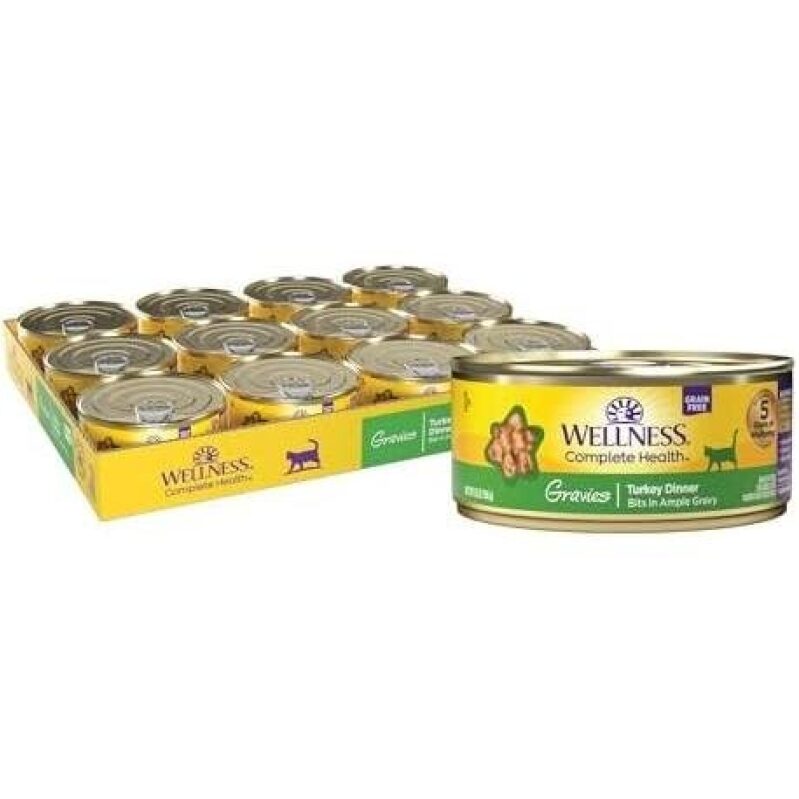 12 Cans of Wellness Grain-Free Turkey Dinner Cat Food - 56% Off