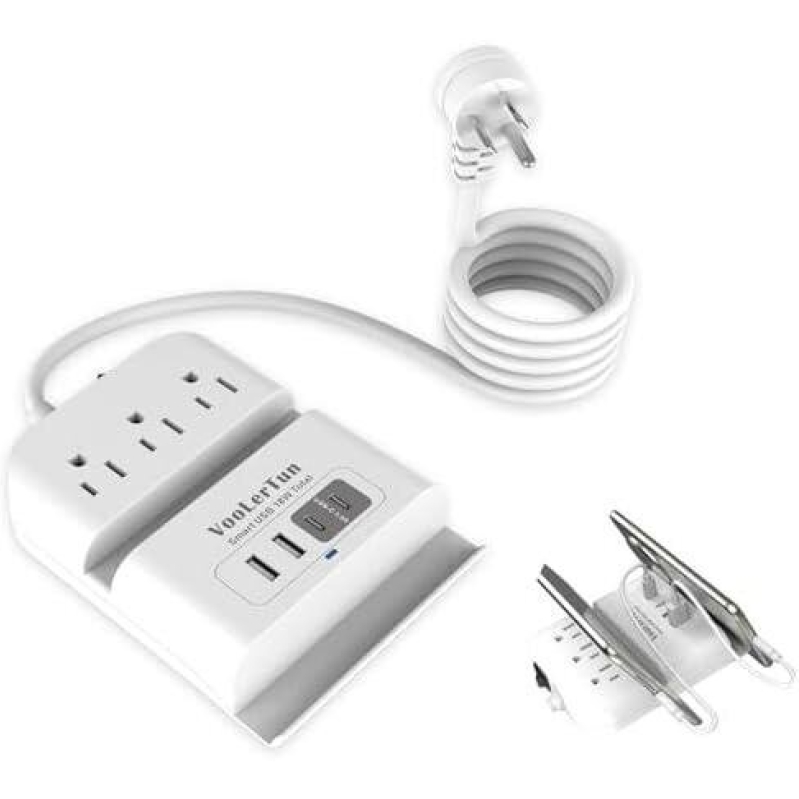 VoolerTun Smart USB 3.0 Charging Station - 6 Outlets with Surge Protection