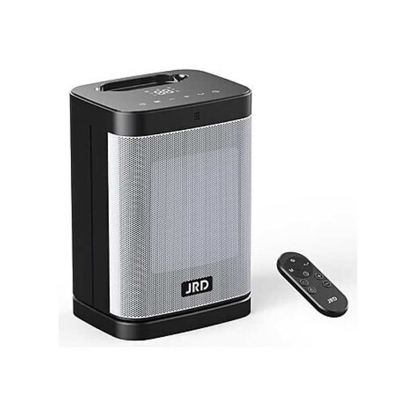 JRD 1500W Ceramic Indoor Electric Oscillating Heater w/ Remote - Affordable Home Heating