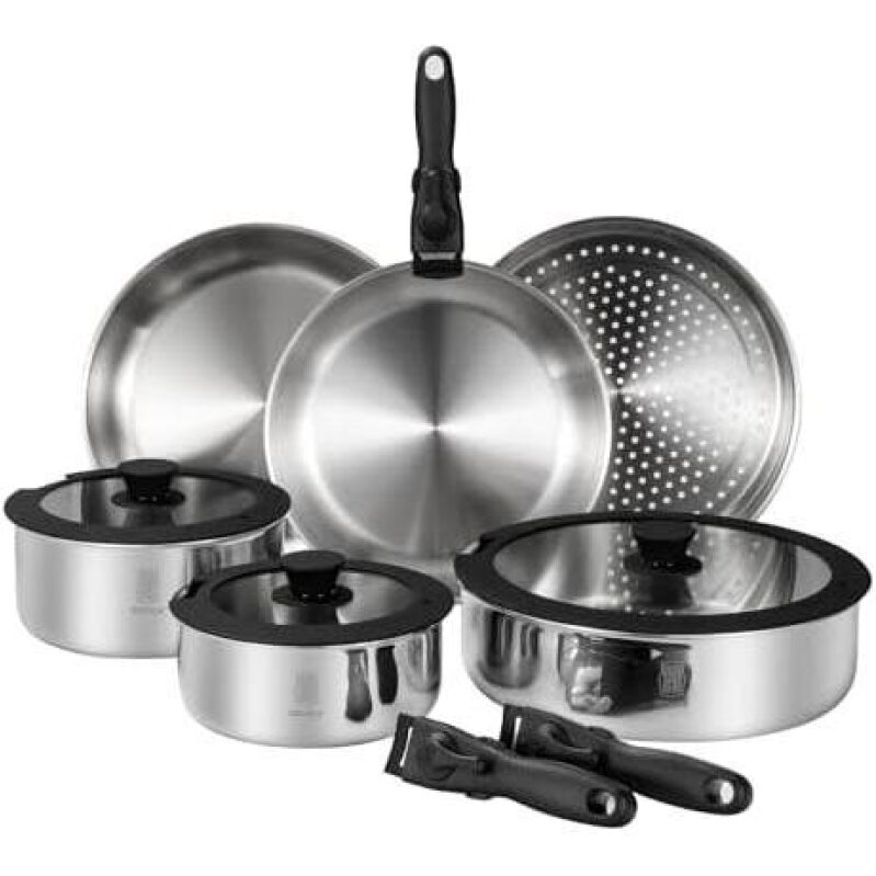 20-Piece Stainless Steel Cookware Set - 75% OFF