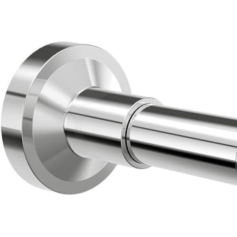 Sleek Stainless Steel Shower Curtain Rod - 50% Discount