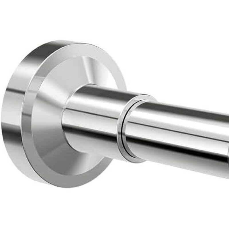 Sleek Stainless Steel Shower Curtain Rod - 50% Discount