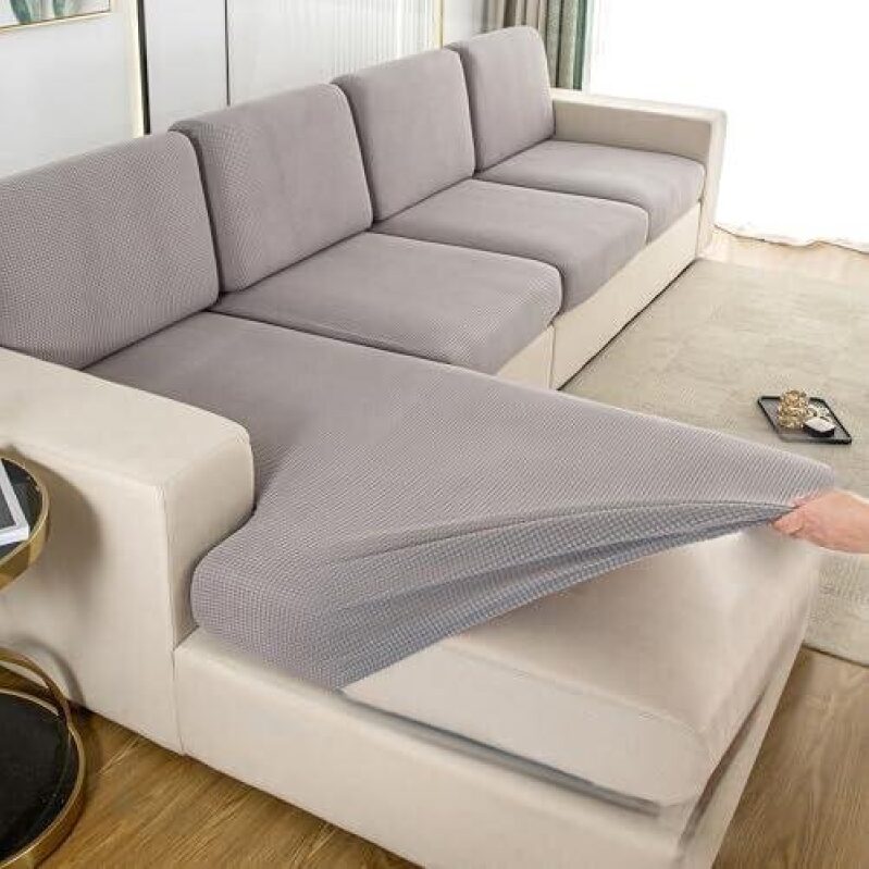 Upgrade Your Living Space with L-Shaped Sofa Covers - 74% Discount!