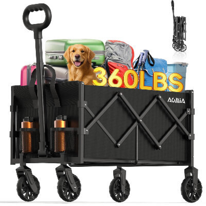 AOMIA Collapsible Multi-Purpose Cart with 360lbs Capacity