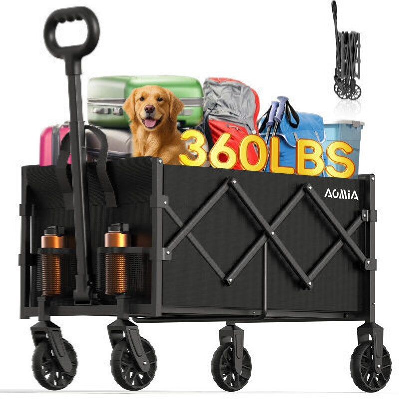 AOMIA Collapsible Multi-Purpose Cart with 360lbs Capacity
