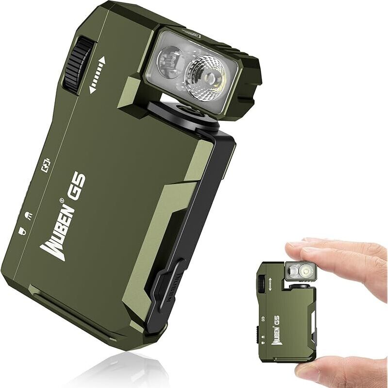 Wuben G5 400lm RGB USB-Rechargeable Magnetic Bottom Flashlight - Compact and Versatile