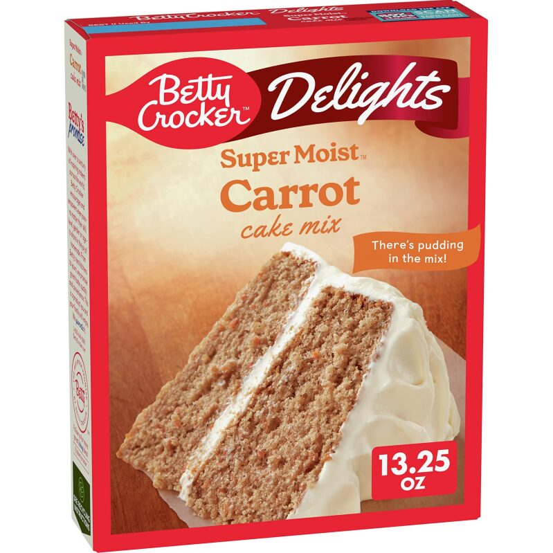 Betty Crocker Delights Super Moist Carrot Cake Mix 13.25oz - Easy Baking