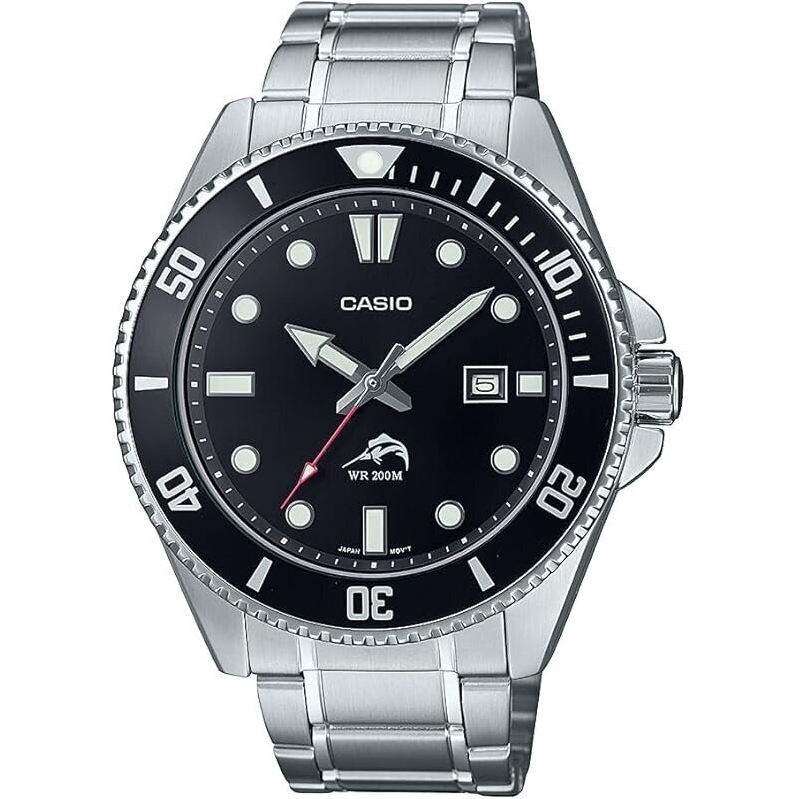 Casio Men's Dive-Style Watch: Premium Stainless Steel, 200M Water Resistance