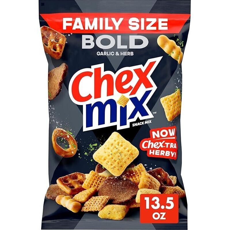 Chex Mix Bold Garlic and Herb Snack Mix 13.5oz - Family Size