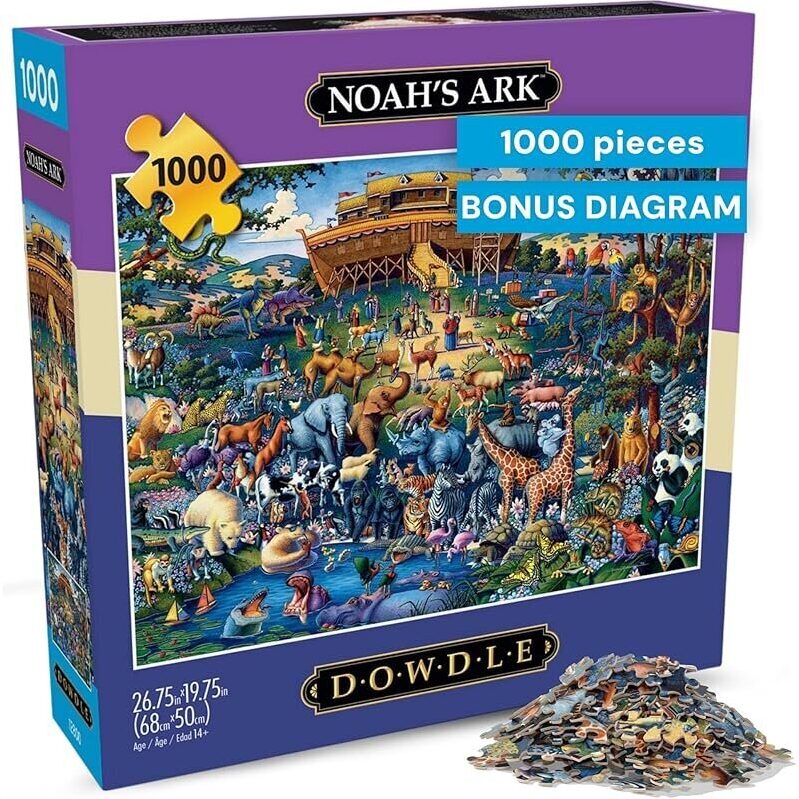 1000-Piece Noah's Ark Jigsaw Puzzle by Dowdle - Family Fun & Relaxation