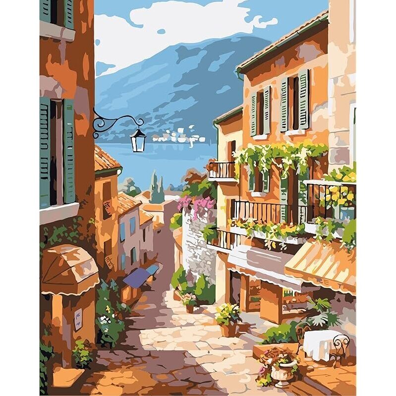 Garden Paint by Number Kit for Adults - 16x20 Inch Beginner Set