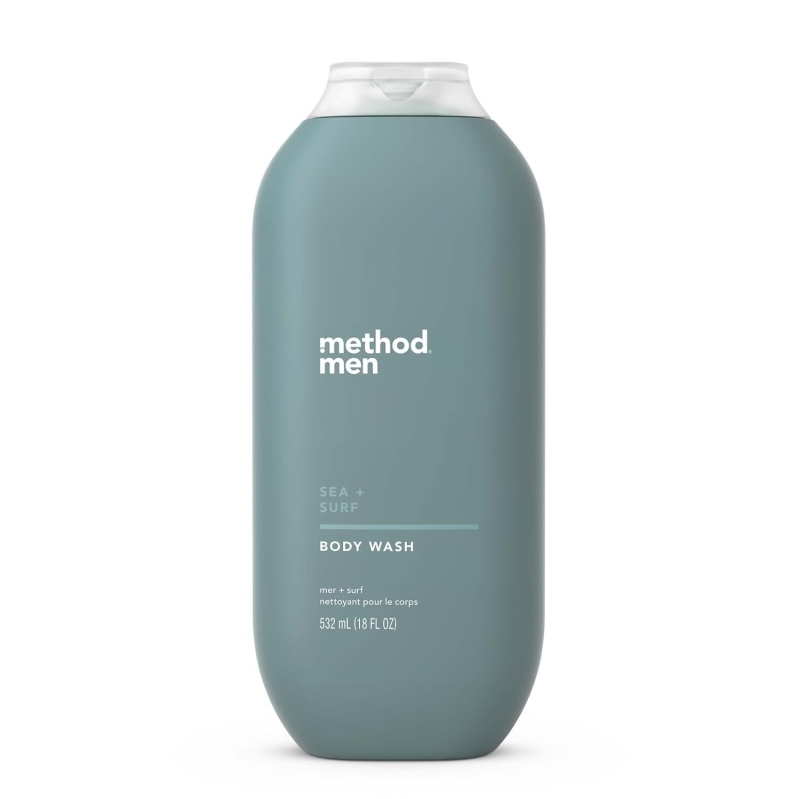 Method Men Sea + Surf Body Wash, 18oz - Crisp Oceanic Scent