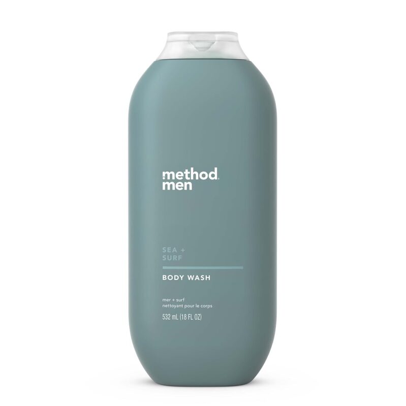 Method Men Sea + Surf Body Wash, 18oz - Crisp Oceanic Scent