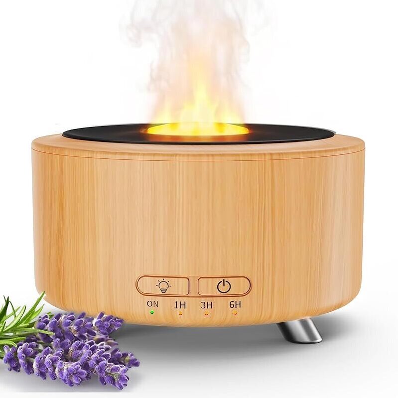 Elegant 500ml Essential Oil Diffuser with 9 Colors LED Night Light