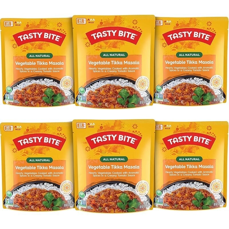 6-Pack Tasty Bite Vegetable Tikka Masala 10oz
