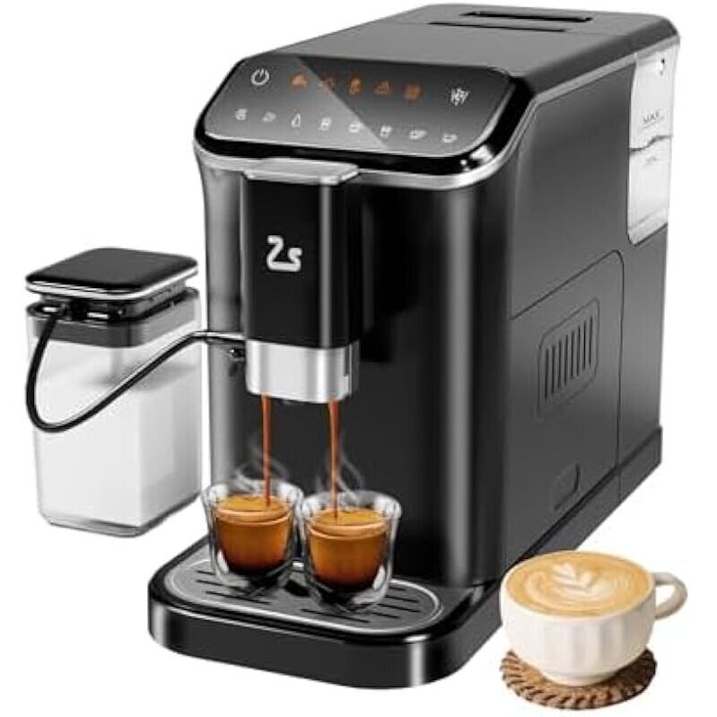 Zstar Fully Automatic Espresso Machine with Milk Frother - Perfect for Coffee Lovers