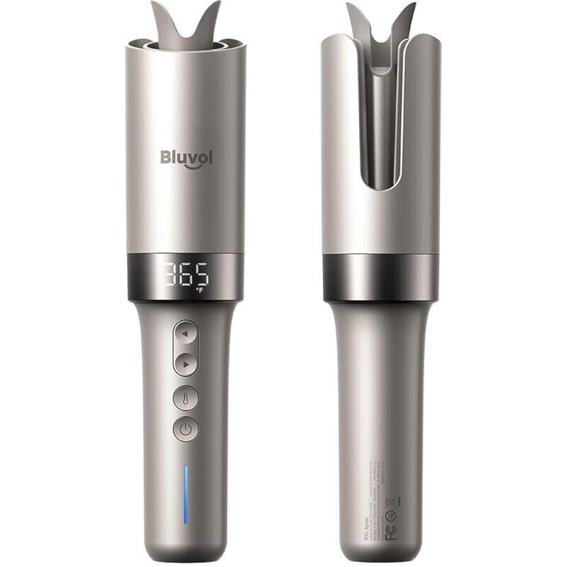 Bluvol R10 Apex 1Inch Rotating Cordless Automatic Curling Iron - Effortless Styling