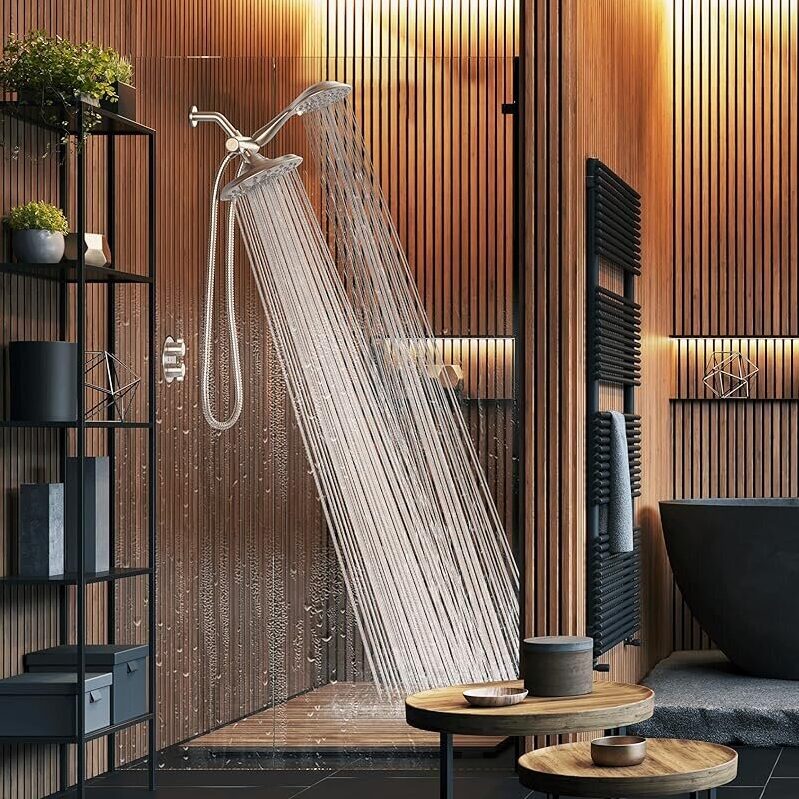 SparkPod Dual Shower Head 8-inch w/Handheld Spray Combo