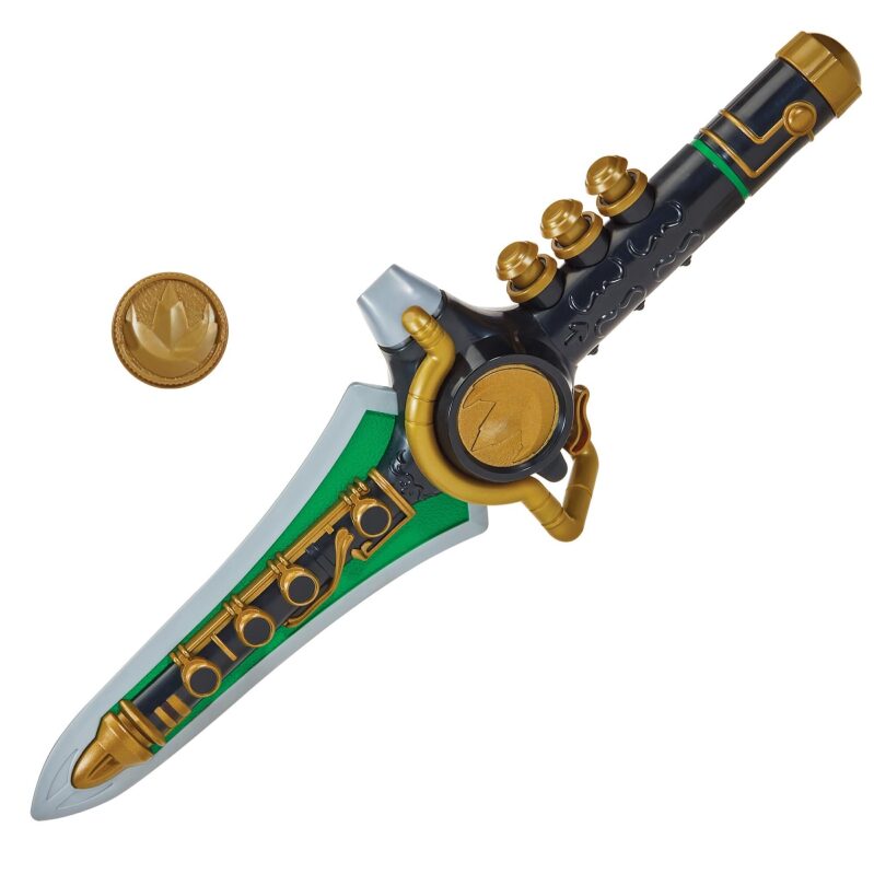 Mighty Morphin Power Rangers Dragon Dagger with Green Ranger Coin