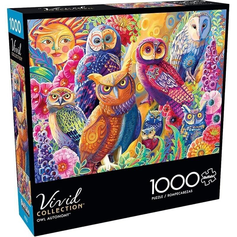 Laura Audi Owl Autonomy 1000 Piece Jigsaw Puzzle - High-Quality, Colorful Puzzle