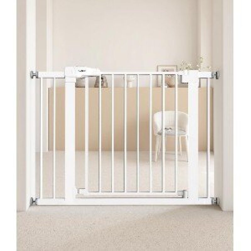 No-Drill Automatic Closing Baby Safety Gate - White