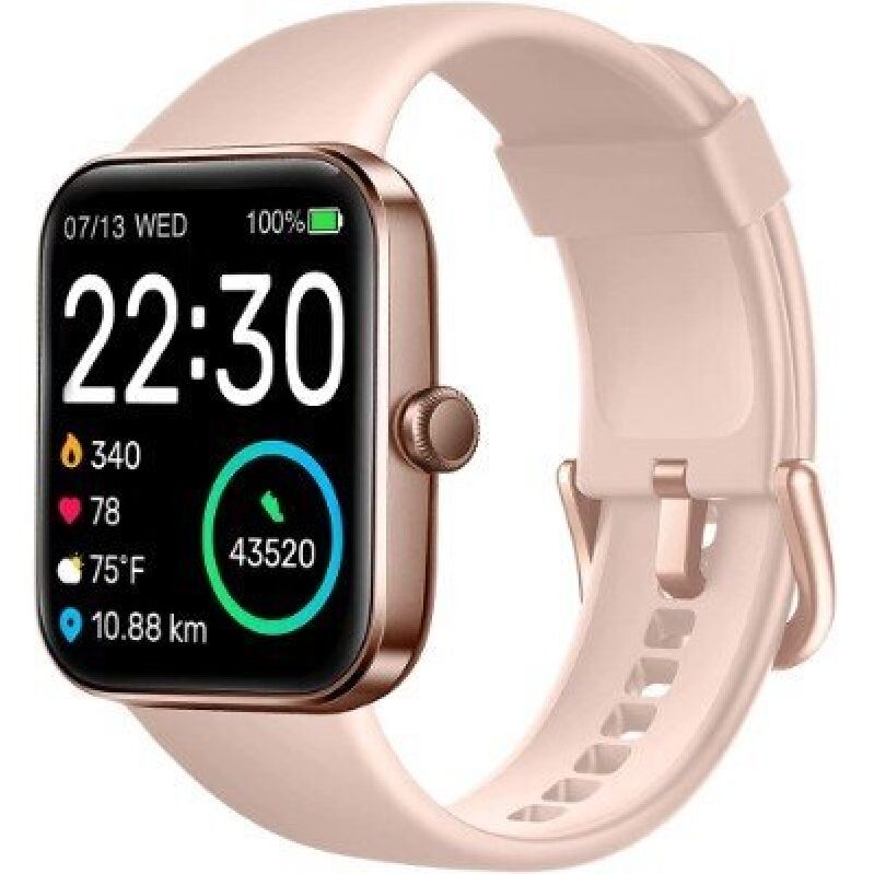 V7 Women's Smart Watch - Sleek Rose Gold Fitness Tracker
