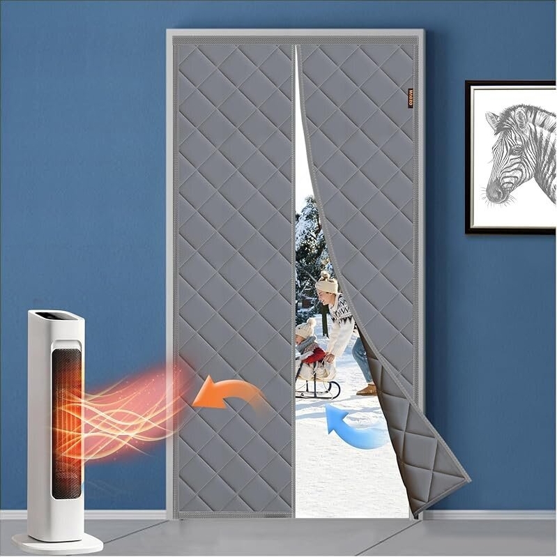 Magnetic Thermal Insulated Door Curtain - Energy-Saving, Noise Reduction