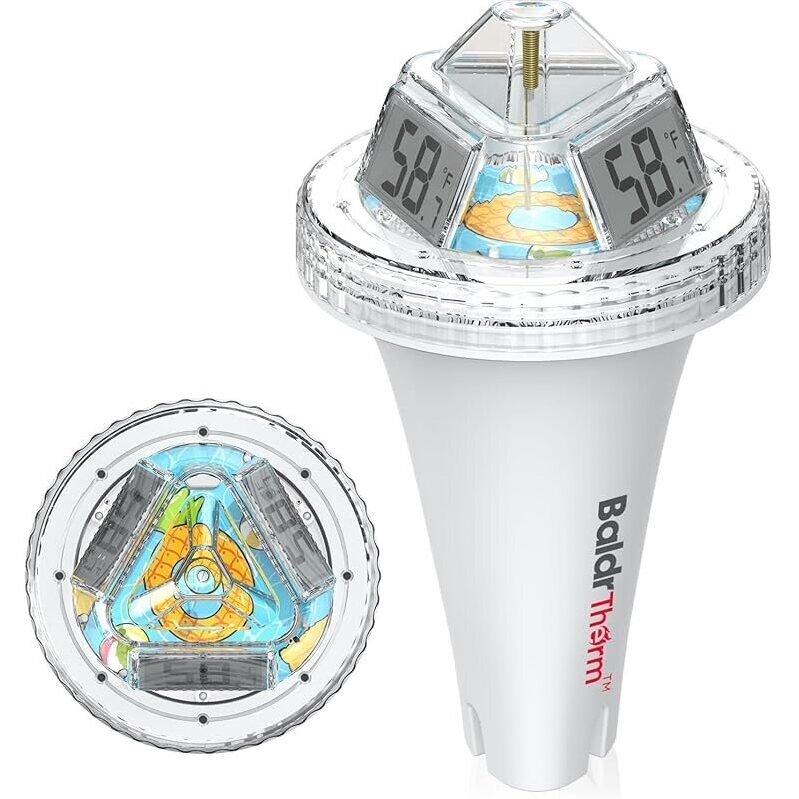 BaldrTherm Pool Thermometer Digital Floating Easy Read