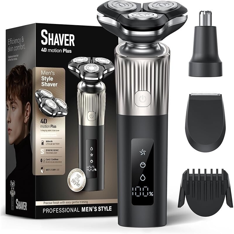 Efficient and Comfortable Electric Shaver for Men - 8011 Series Travel Kit