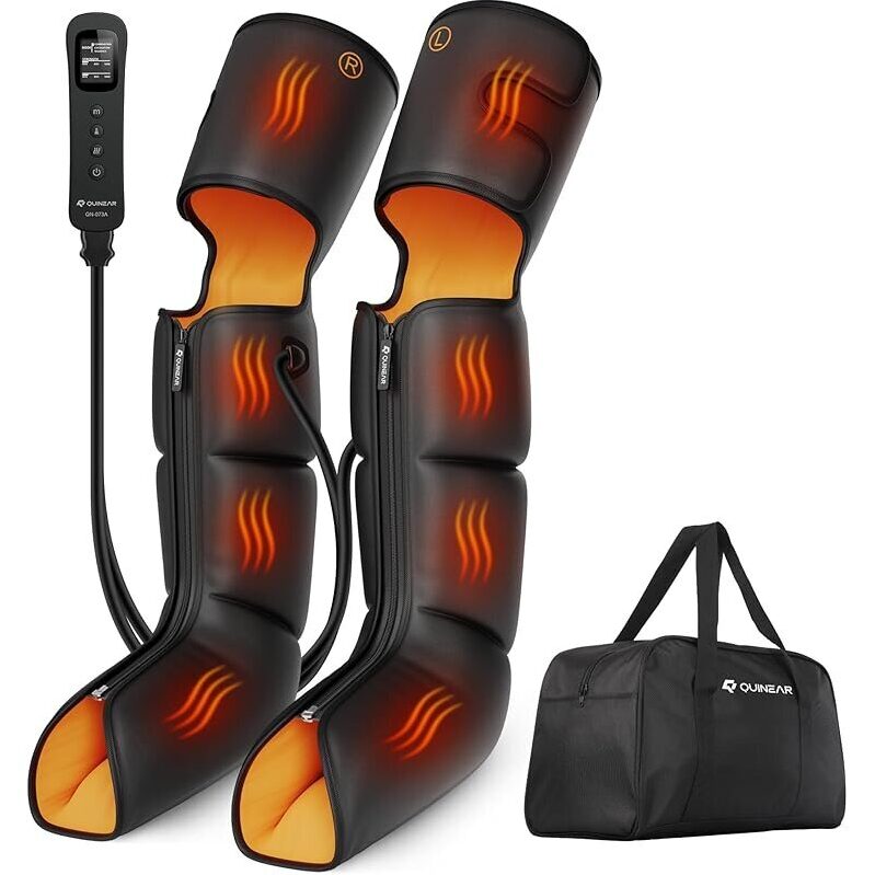 Relieve Leg Pain with Quinear 3-in-1 Massager - Heat & Compression Therapy