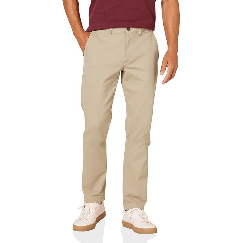 Amazon Essentials Stretch Chino Pants - Khaki Slim Fit - CP Deals