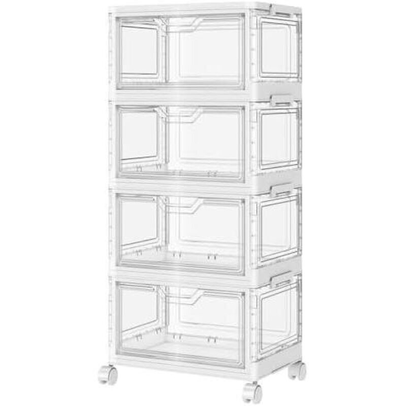SNSLXH Storage Bins/24QT四层带轮塑料箱 52%OFF