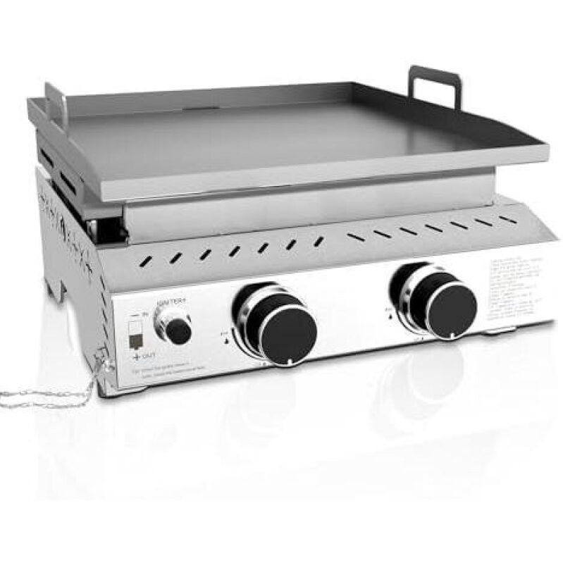 Portable Stainless Steel Double Burner Grill - 62% Discount
