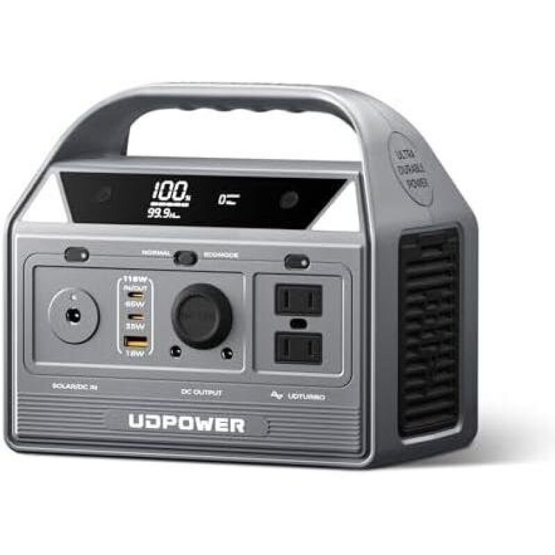 UPOWER C400 256Wh Portable Power Station - Reliable Backup Power for Camping and Emergencies
