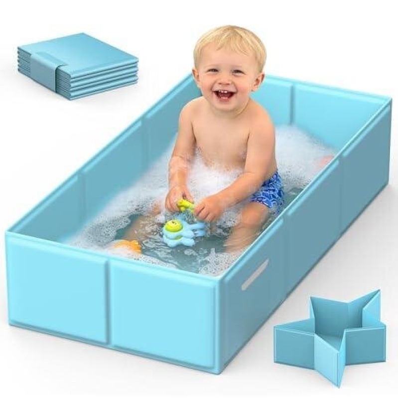 50% Off Collapsible Baby Bath Tub - Portable & Non-Slip