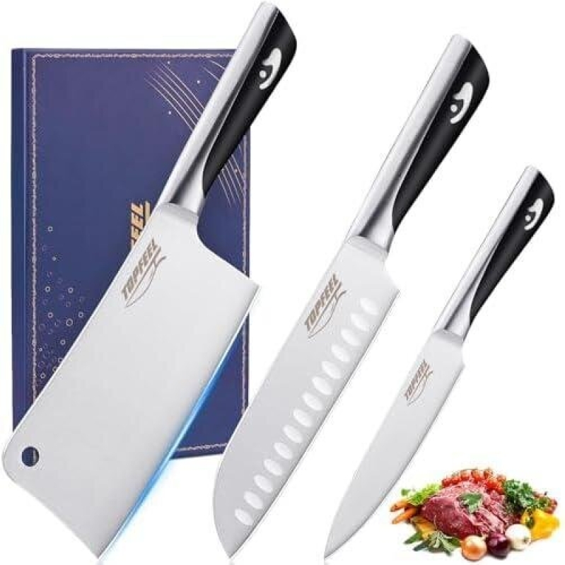 Topfeel German Steel 3-Piece Kitchen Knife Set - 49% OFF