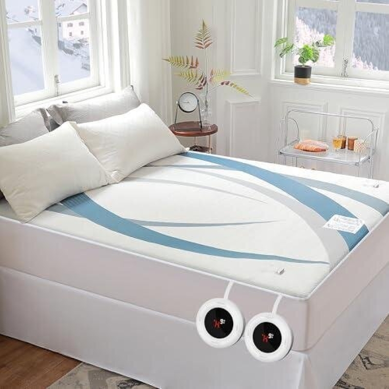 Double Heating Mattress Pad - 6 Temperature Settings & Timer
