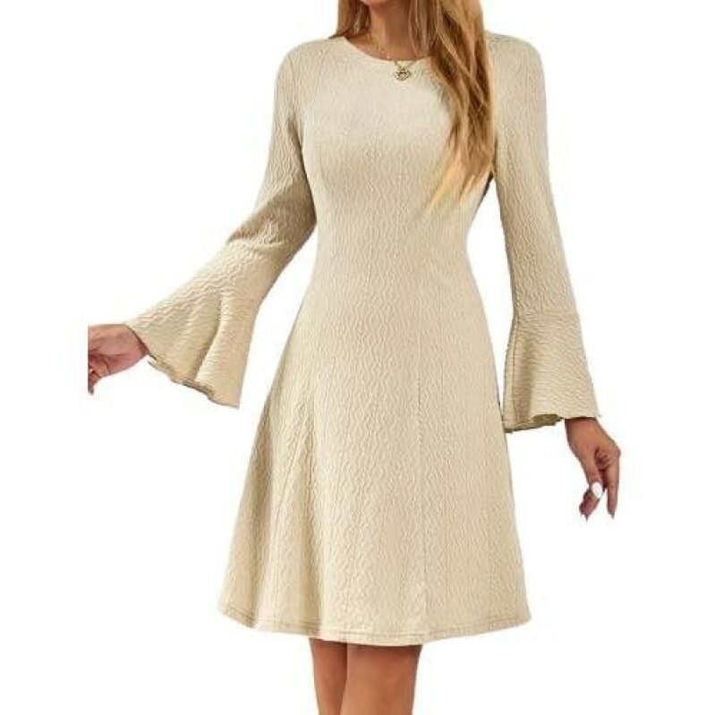 Women's Knitted A-Line Dress - 75% Off
