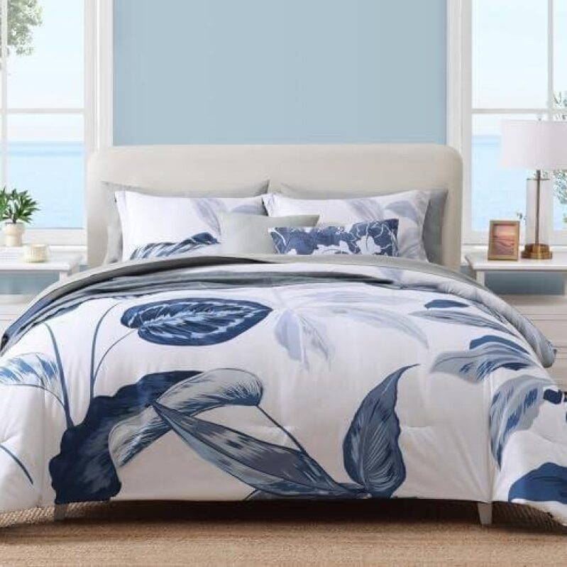 7-Piece All-Season Botanical Print Bedding Set - 50% OFF