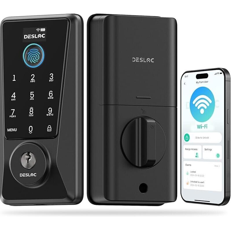DESLO WiFi Smart Lock D110 Plus: Keyless Entry with Alexa & Google Assistant